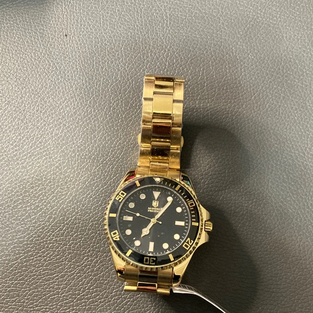 Montres Prestige Men's Watch - 42mm, Gold (MPW-0085)
